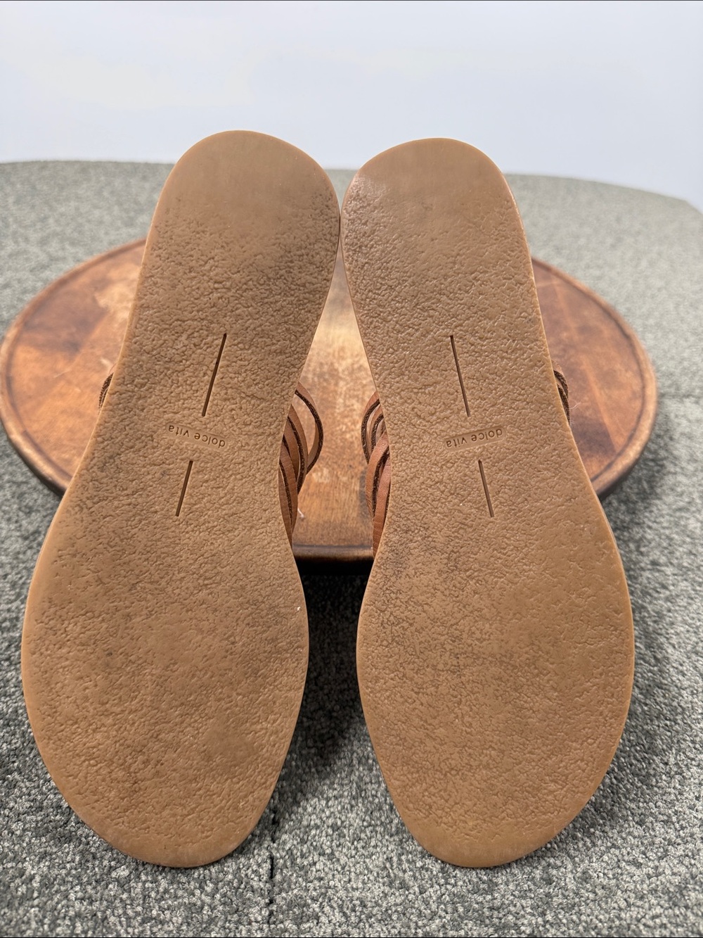 Dolce Vita Sandals Wm 8B Jacey Woven Leather Slide Haurache Boho Festival - Picture 9 of 13